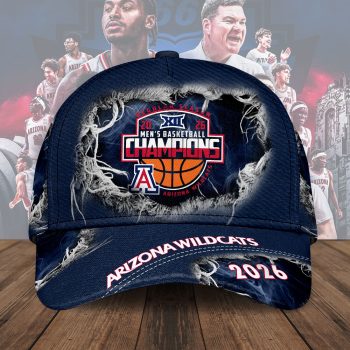Arizona Wildcats 2026 Big 12 Men's Basketball Tournament Champions Classic Cap VNZ1032