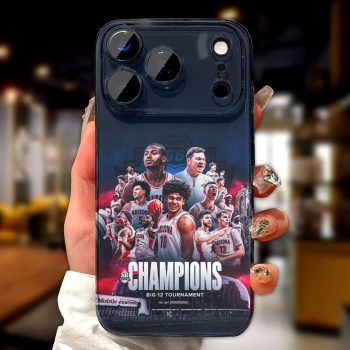 Arizona Wildcats 2026 Big 12 Men's Basketball Tournament Champions Phone Case VNZ1050