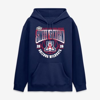 Arizona Wildcats 2026 NCAA Men's Basketball Tournament March Madness Sweet 16 Hoodie - Navy