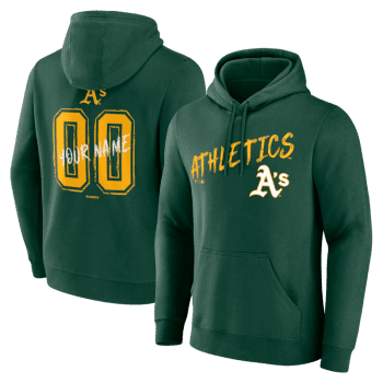 Athletics Hustle Personalized Name & Number Hoodie - Green