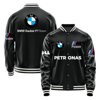 BMW Motorsport F1 Team Retro Bomber Casual Varsity Jacket