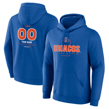 Boise State Broncos Personalized Name & Number Midfielder Pullover Hoodie - Royal