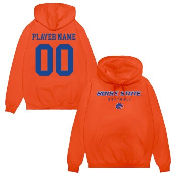 Boise State Broncos Unisex NIL Pick-A-Player Softball Pullover Hoodie - Orange