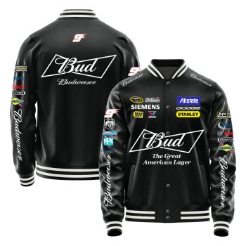 Budweiser American Racing Edition Casual Varsity Jacket