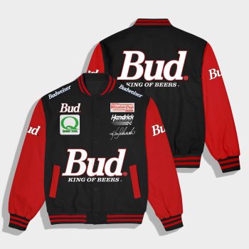Budweiser Racing Team Casual Varsity Jacket