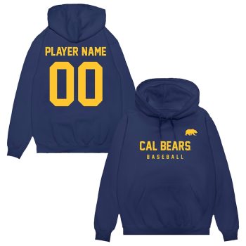Cal Bears Unisex NIL Pick-A-Player Baseball Pullover Hoodie - Navy