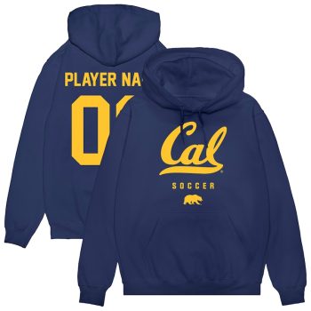 Cal Bears Unisex NIL Pick-A-Player Men's Soccer Pullover Hoodie - Navy