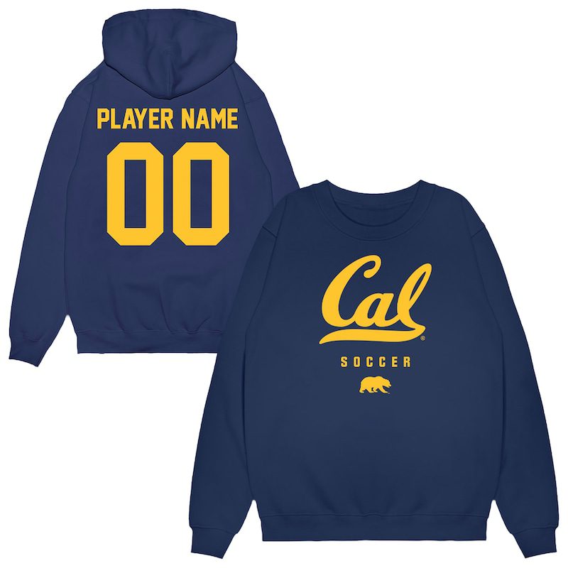 Cal-Bears-Unisex-NIL-Pick-A-Player-Soccer-Pullover-Hoodie-Navy Cal Bears Unisex NIL Pick-A-Player Soccer Pullover Hoodie - Navy