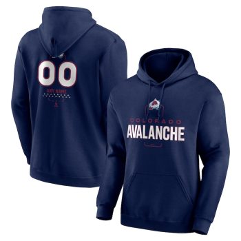 Colorado Avalanche Personalized Name & Number Midfielder Pullover Hoodie - Navy