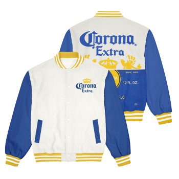Corona Extra Logo Vintage Beer Varsity Coat Casual Varsity Jacket