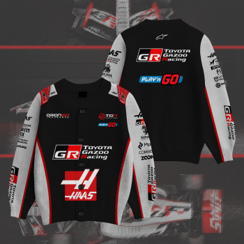 Haas F1 Team Inspired Knit Cardigan
