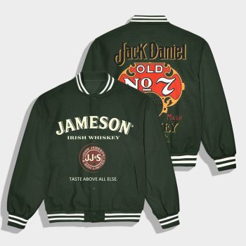Jameson Irish Whiskey Jack Daniel's Casual Varsity Jacket