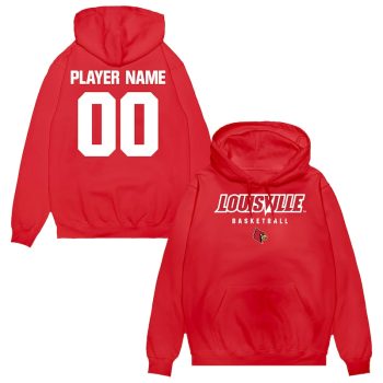 Louisville Cardinals Unisex NIL Pick-A-Player Men's Basketball Pullover Hoodie - Red