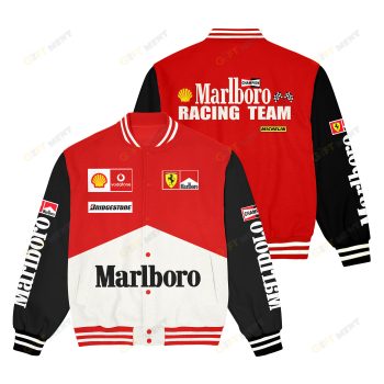 Marlboro Ferrari Racing Team F1 Inspired Collectible Apparel Casual Varsity Jacket