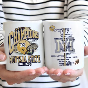 Montana State Bobcats Football 2025 National Champions Ceramic Mug VNZ1045