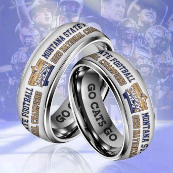 Montana State Bobcats Football 2025 National Champions Custom Alloy Ring VNZ1023