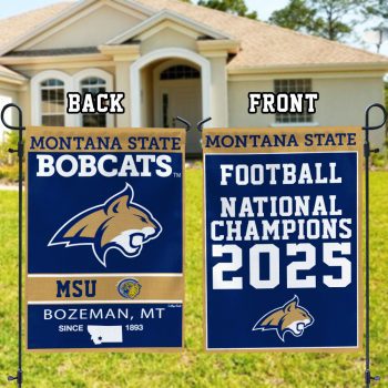 Montana State Bobcats Football 2025 National Champions Double-side Garden Flag VNZ1040