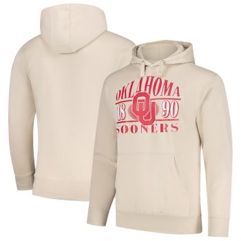 Oklahoma Sooners Upper Arch Letters Pullover Hoodie - Cream