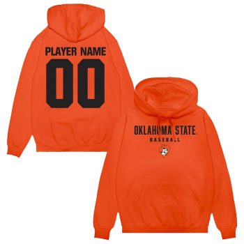 Oklahoma State Cowboys Unisex NIL Pick-A-Player Baseball Pullover Hoodie - Orange