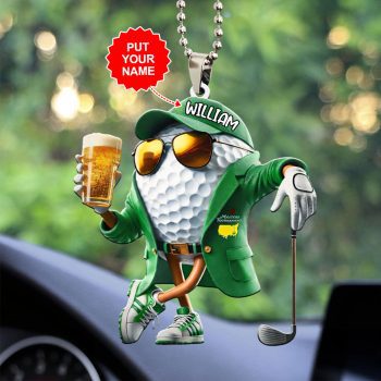 Personalized Masters Tournament Custom shape 2-sided Acrylic Car Ornament VNZ1037