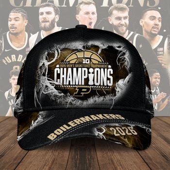 Purdue Boilermakers 2026 Big Ten Men's Basketball Conference Tournament Champions Classic Cap VNZ1033