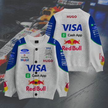 Racing Bulls Inspired Knit Cardigan