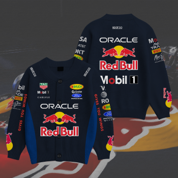 Red Bull Racing Inspired Knit Cardigan