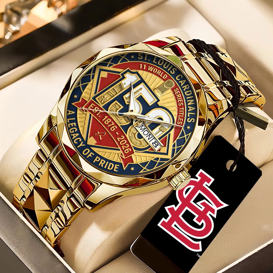 St.-Louis-Cardinals-150th-Anniversary-Alloy-Luxury-Quartz-Watch-VNZ1020 St. Louis Cardinals 150th Anniversary Alloy Luxury Quartz Watch VNZ1020
