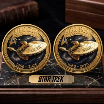 Star Trek 60th Anniversary Commemorative Coin CMM1087