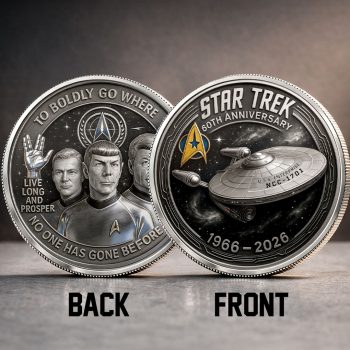 Star Trek 60th Anniversary Commemorative Coin CMM1090