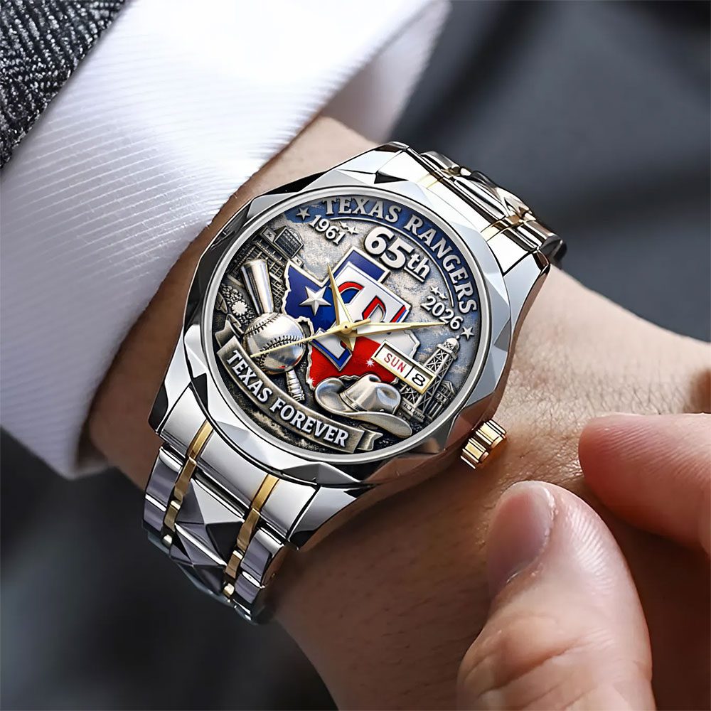 Texas-Rangers-65th-Anniversary-Alloy-Luxury-Quartz-Watch-VNZ1022-1