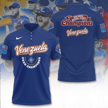 Venezuela 2026 World Baseball Classic Champions Polo Shirt VNZ1055