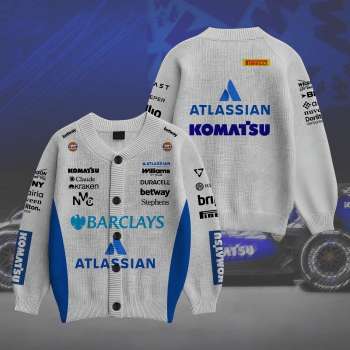 Williams Racing Inspired Knit Cardigan