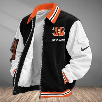 Cincinnati Bengals Classic Varsity Bomber Jacket CBB3680