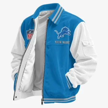 Detroit Lions Classic Varsity Bomber Jacket CBB3645