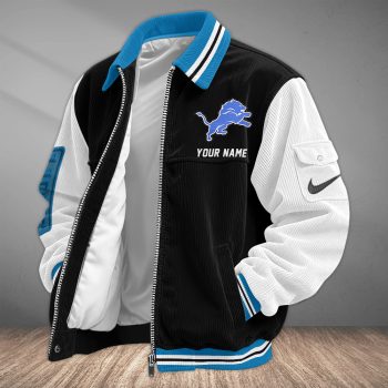 Detroit Lions Classic Varsity Bomber Jacket CBB3675