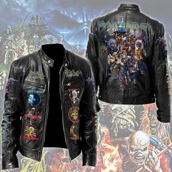 Iron Maiden Motorcycle Leather Jacket LJK3001