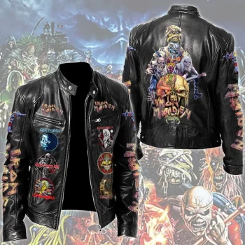 Iron Maiden Motorcycle Leather Jacket LJK3003