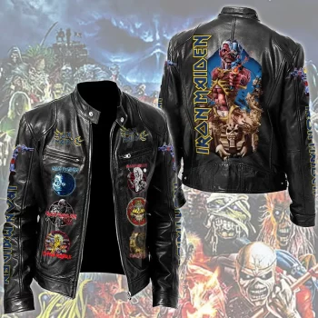 Iron Maiden Motorcycle Leather Jacket LJK3013