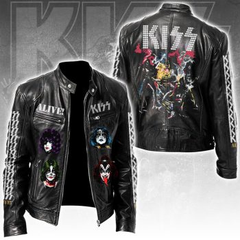 KISS Alive! 50th Anniversary Motorcycle Leather Jacket LJK3014