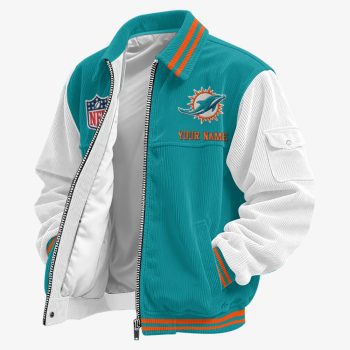 Miami Dolphins Classic Varsity Bomber Jacket CBB3637