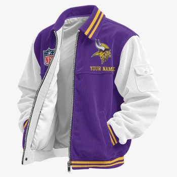 Minnesota Vikings Classic Varsity Bomber Jacket CBB3636