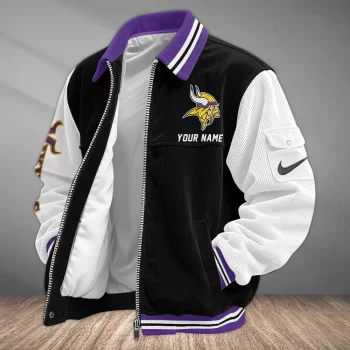 Minnesota Vikings Classic Varsity Bomber Jacket CBB3667