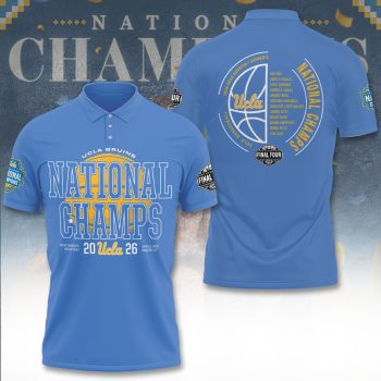 UCLA Bruins 2026 Women's Basketball National Champions Polo Shirt UCLACHAMP1019