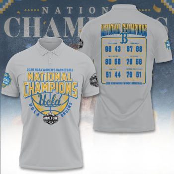 UCLA Bruins 2026 Women's Basketball National Champions Polo Shirt UCLACHAMP1021