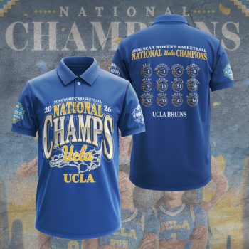 UCLA Bruins 2026 Women's Basketball National Champions Polo Shirt UCLACHAMP1034