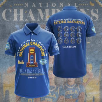 UCLA Bruins 2026 Women's Basketball National Champions Polo Shirt UCLACHAMP1037