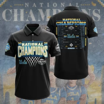 UCLA Bruins 2026 Women's Basketball National Champions Polo Shirt UCLACHAMP1040