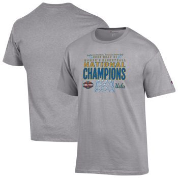 UCLA Bruins Champion 2026 NCAA Women's Basketball National Champions T-Shirt - Gray