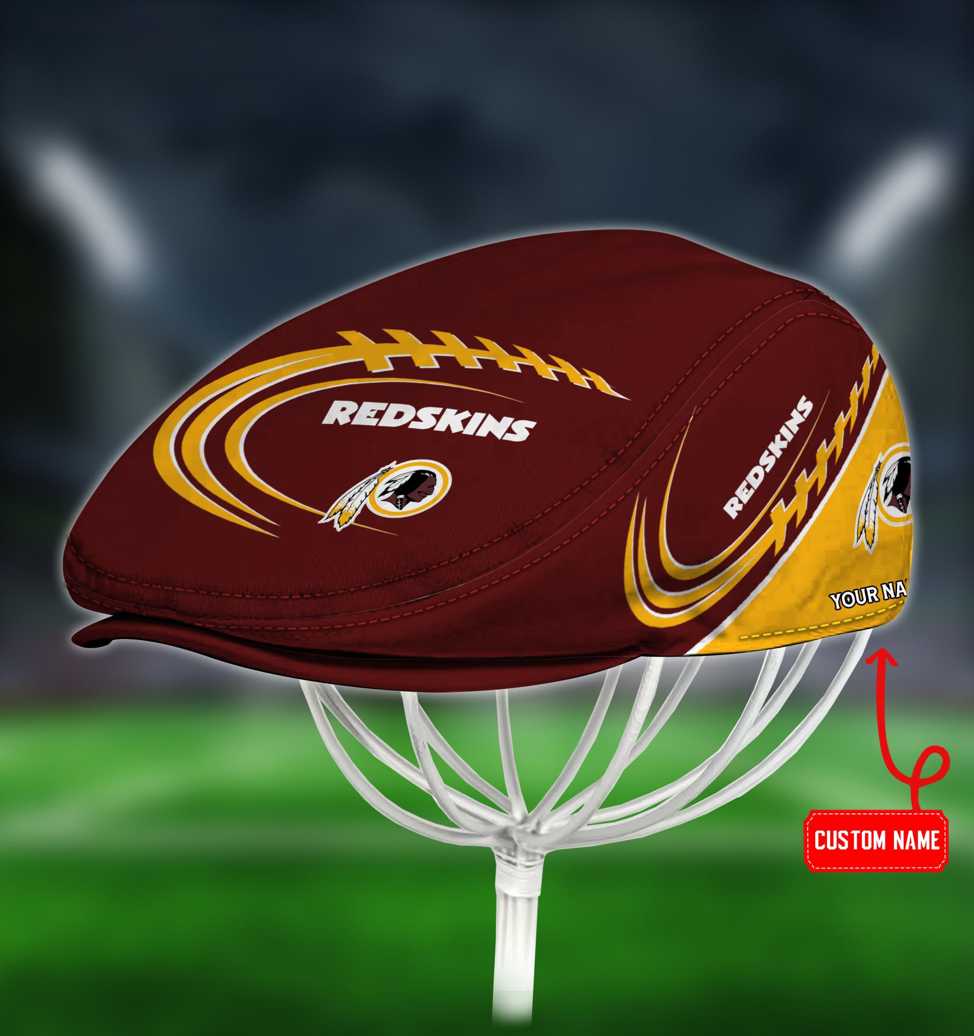 Washington-Commanders-Custom-Jeff-Cap Washington Commanders Custom Jeff Cap